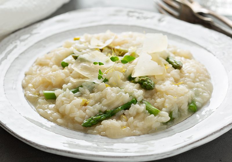 chicken asparagus risotto