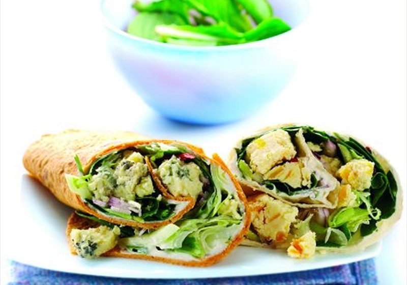 Stilton and Celery Wraps