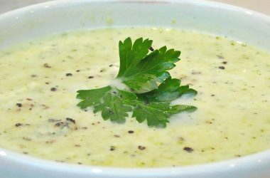 Leek, Broccoli and Stilton Cheese Soup