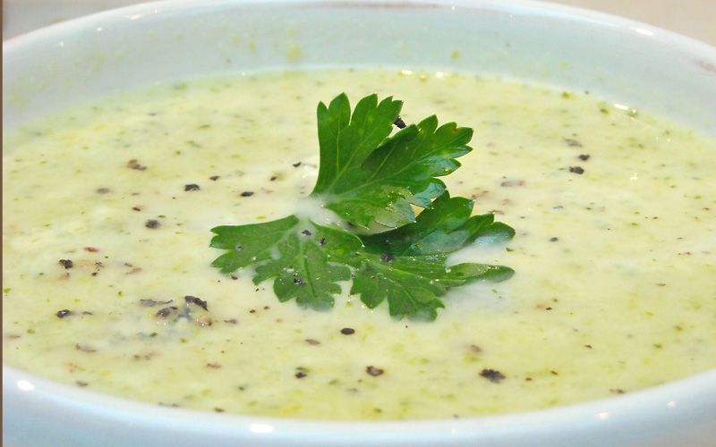 Leek, Broccoli and Stilton Cheese Soup