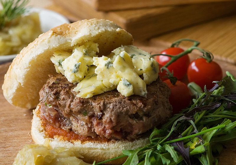 blue cheese burger