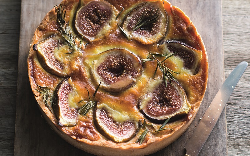 Fig, Brie and Rosemary Tart