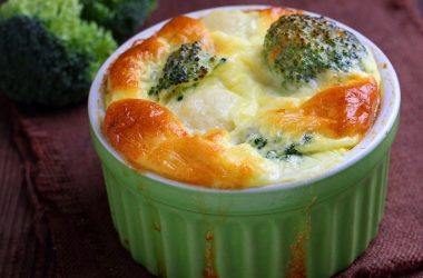 Gorgonzola and Broccoli Souffle