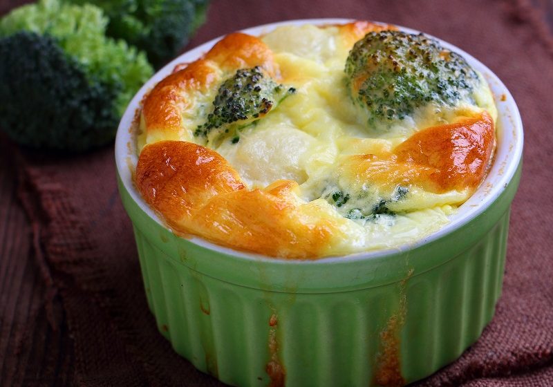 Gorgonzola and Broccoli Souffle