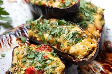 Pecorino Stuffed Aubergines