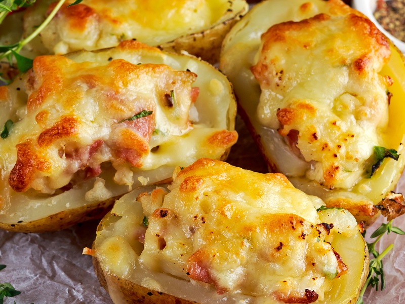 Stuffed Jacket Potatoes Pong Cheese
