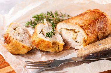 Stuffed Chicken and Cheese Roll