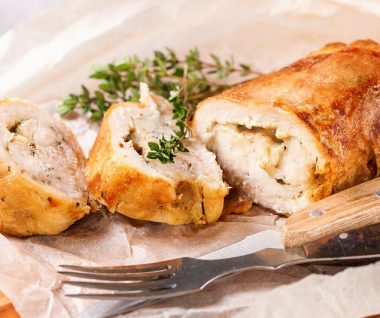 Stuffed Chicken and Cheese Roll