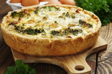 Broccoli and Gorgonzola Quiche