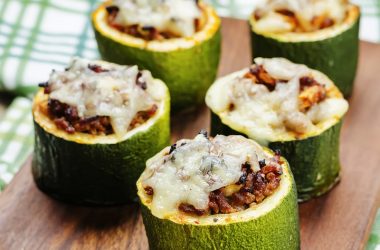 cheese stuffed courgettes