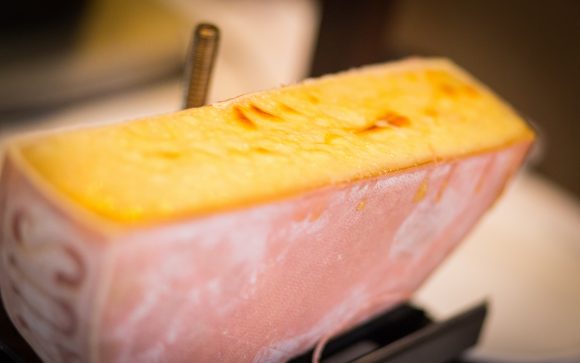 Melted Raclette Swiss Cheese
