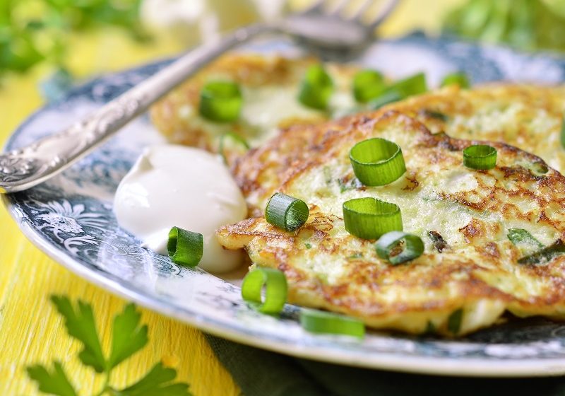 Cauliflower cheese fritters