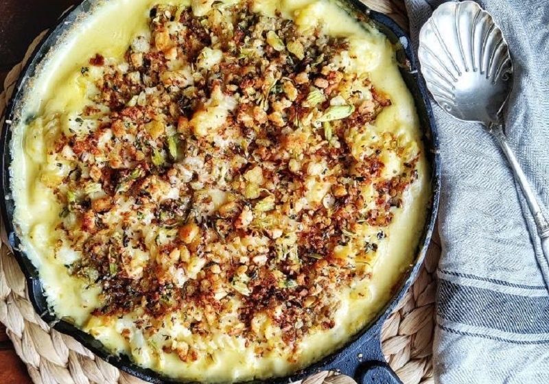 Cauliflower and Fennel mac and cheese