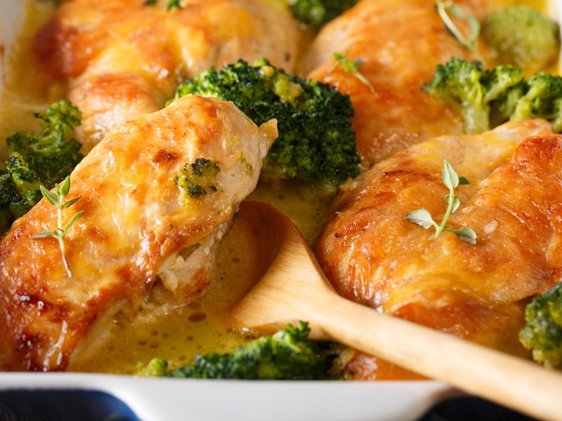 Broccoli Cheddar Chicken Recipe with Godminster Pong Cheese