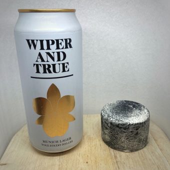 Wiper and True Munich Lager and Alex James Goat's Cheese