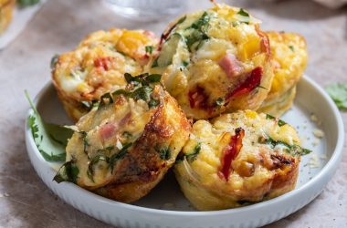 Cheese and Ham Breakfast Muffins