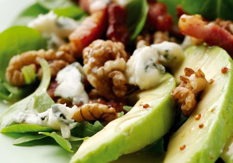 Bacon Avocado and Roquefort Salad