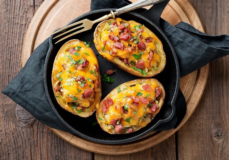 Pont L'Eveque Stuffed Baked Potatoes